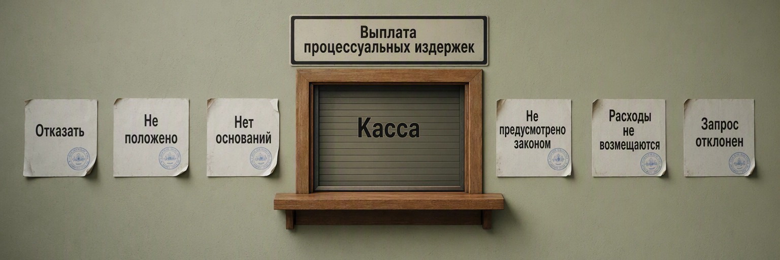 Выплаты процессуальных издержек нет
