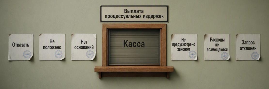 Выплаты процессуальных издержек нет